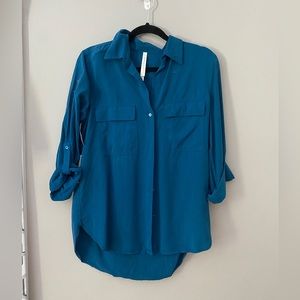 Babaton Blue Utility Button-up